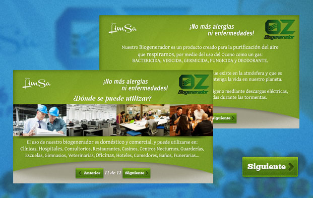 Creacion de interfase grafica para presentaciones corporativas en Flash