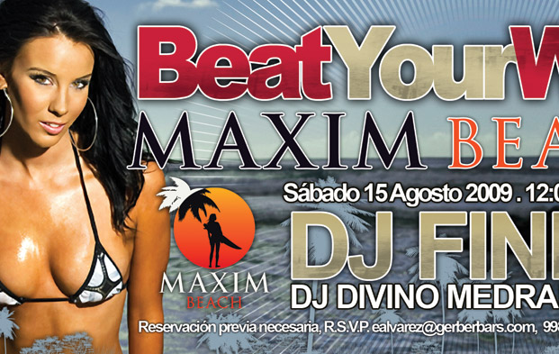 Vodka Roberto Cavalli en Maxim Beach Cancun