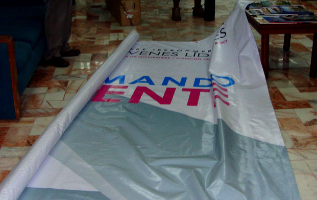 Organizacion e impresion de Photo Wall (imagen detras del escenario) para el evento.