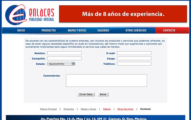 Enlaces Publicidad Cancun