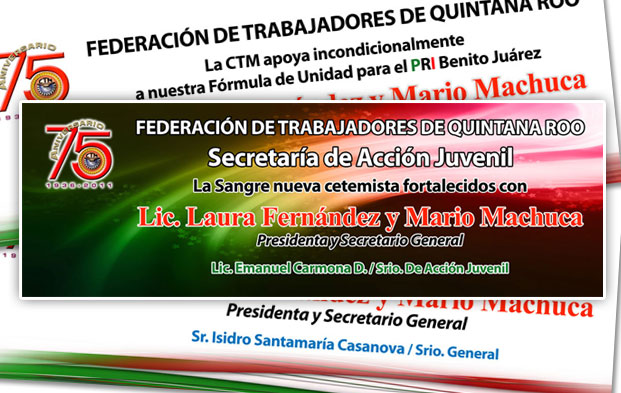 Secretaria de Accion Juvenil con el PRI Cancun.