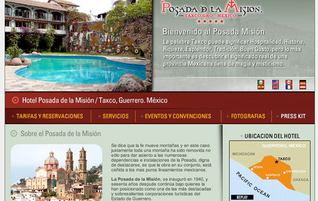 Hotel Posada de la Mision - Desarrollo de Pagina de Internet