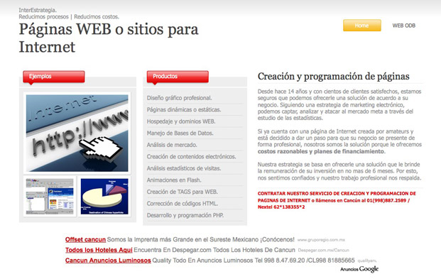 InterEstrategia - Mincro sitios para negocios aliados