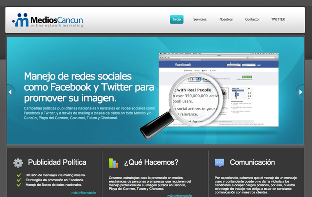 Manejo especializado de redes sociales en Internet