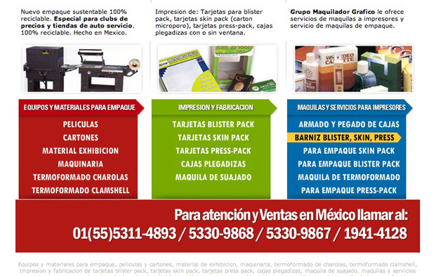 Pack-Kleen Mexico - Programacion modular de paginas de Internet
