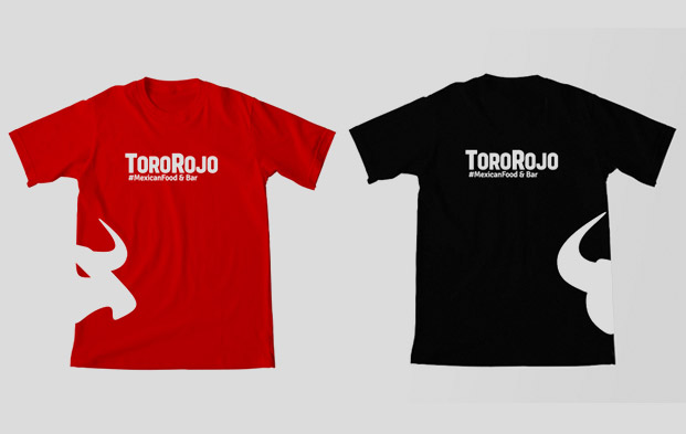 Diseño gráfico para playeras de retaurantes en Cancun