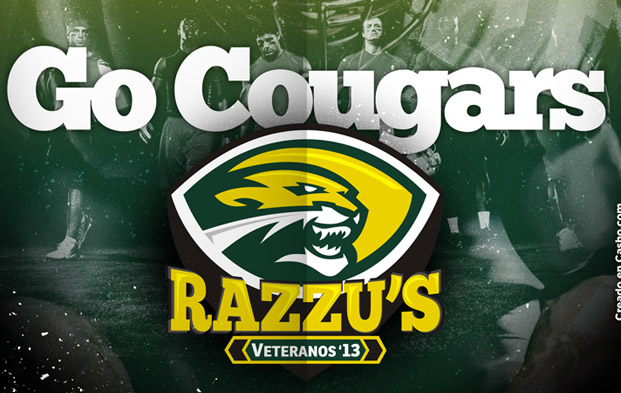 Diseño grafico de poster para juego de veteranos de Razzu's 2013