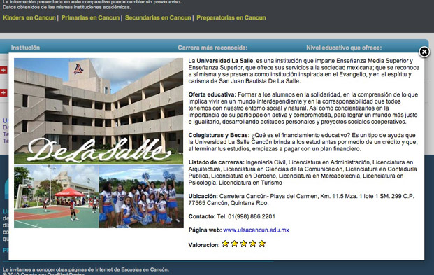 Programacion de paginas de internet en Cancun