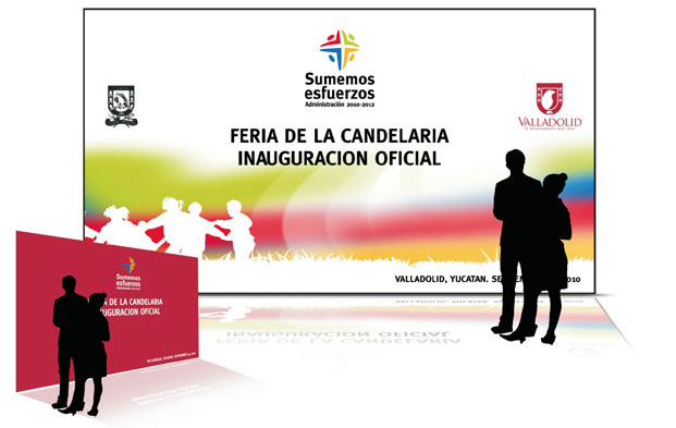 Mampara para presentación de eventos en el Ayuntamiento