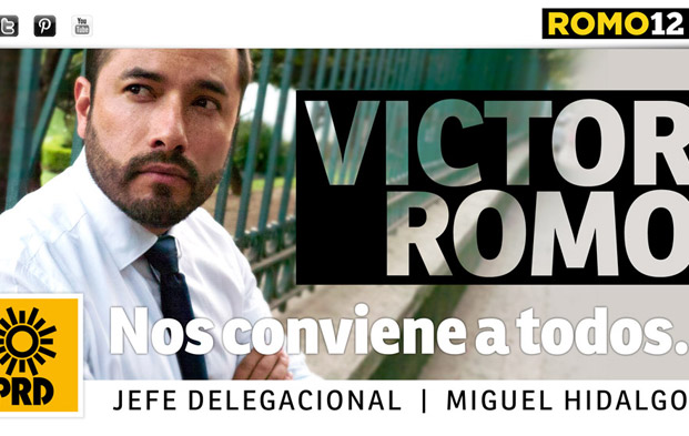 Propuesta de diseño grafico para Victor Hugo Romo 2012